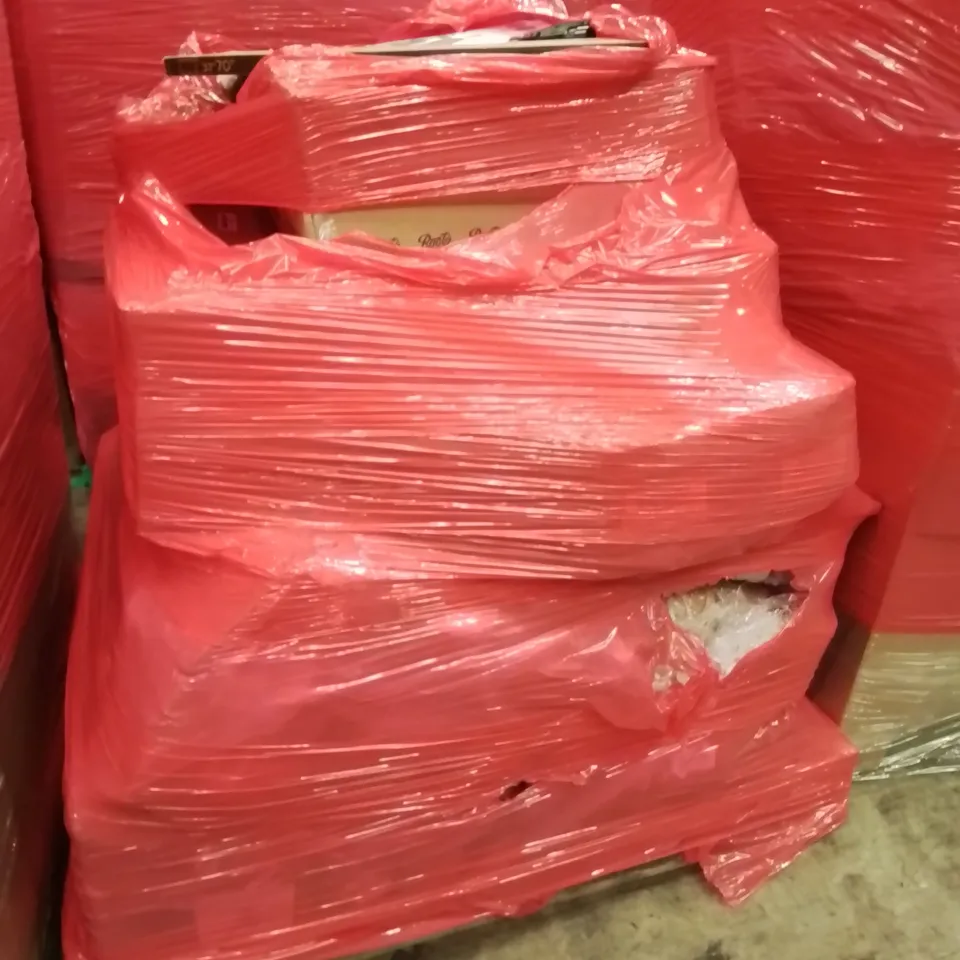 PALLET OF ASSORTED ITEMS INCLUDING TILTING TV WALL MOUNT, KIDS WATER TABLE