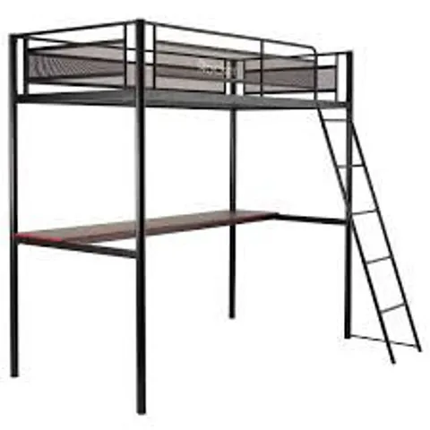 BOXED HQ HIGH SLEEPER GAMING BED WITH DESK [2 BOXES]