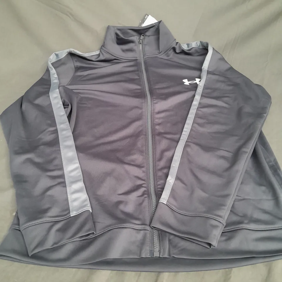 UNDER ARMOUR CASTLEROCK TRACK TOP IN GREY SIZE L