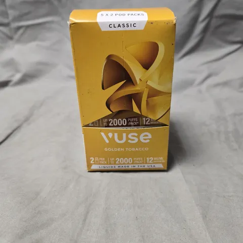 VUSE CLASSIC POD PACKS – GOLDEN TOBACCO (5 X 2 PODS, 12 MG/ML)