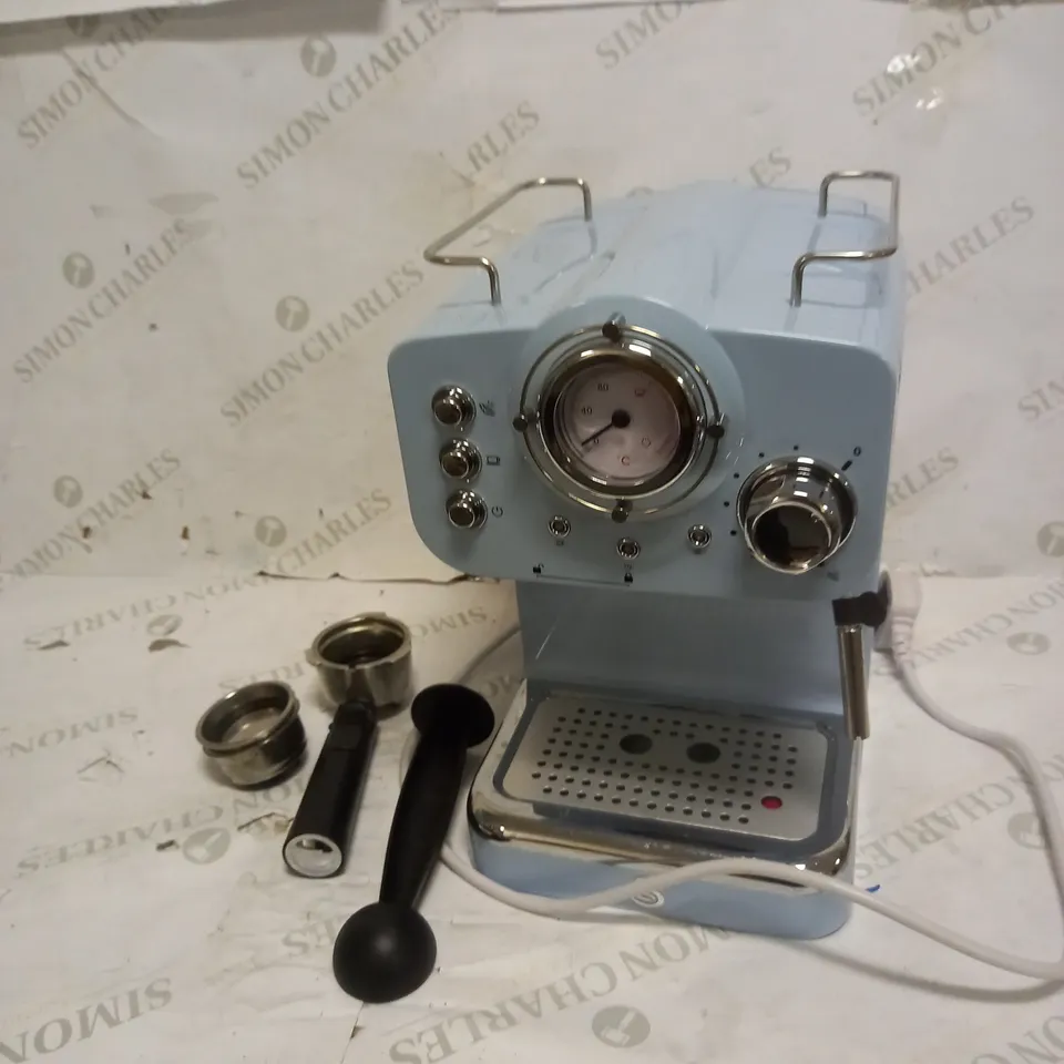 SWAN RETRO ESPRESSO COFFEE MACHINE - BLUE