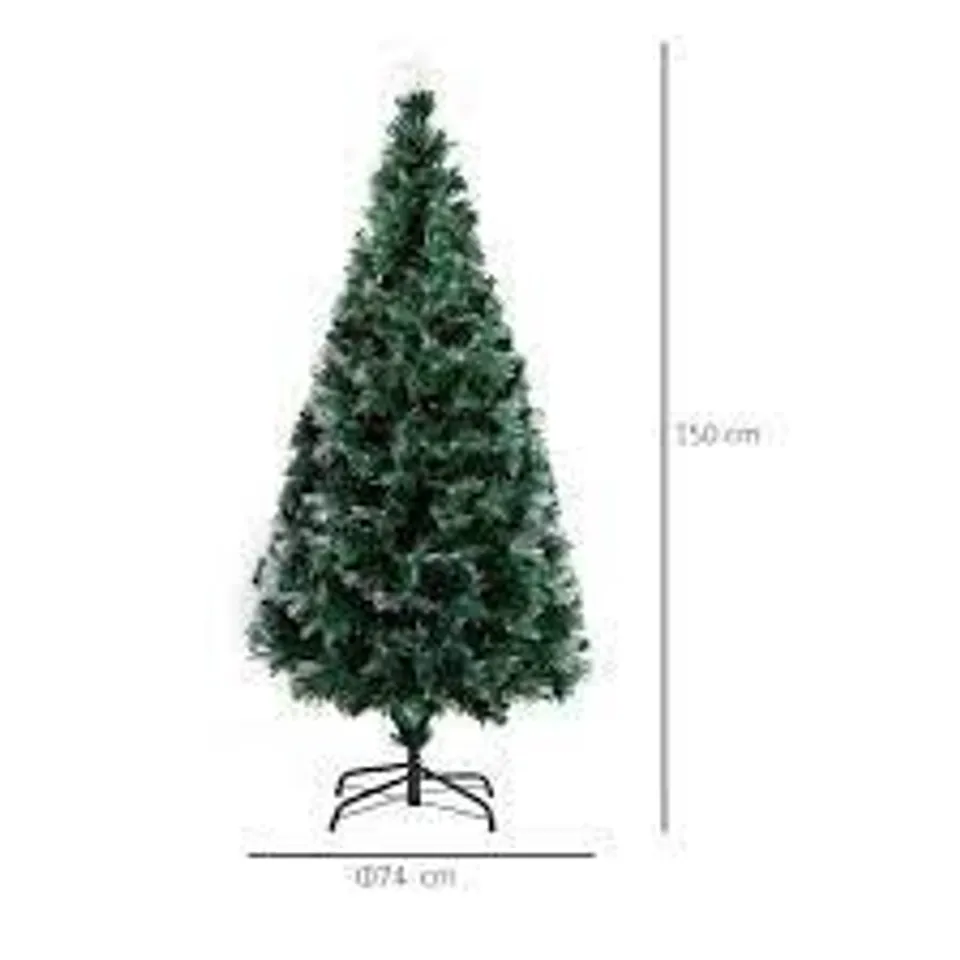 BOXED 5FT GREEN PINE CHRISTMAS TREE 