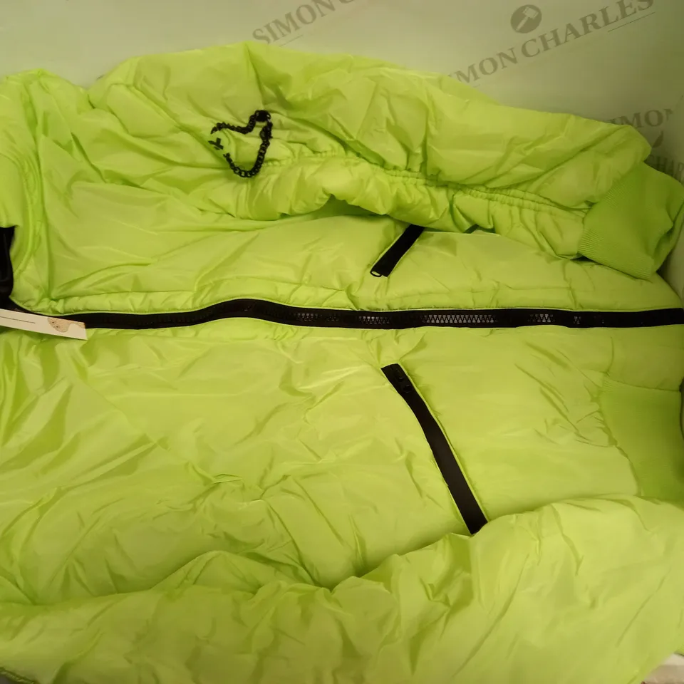 KOI CLOTHING LIME GREEN BOMBER JACKET SIZE M