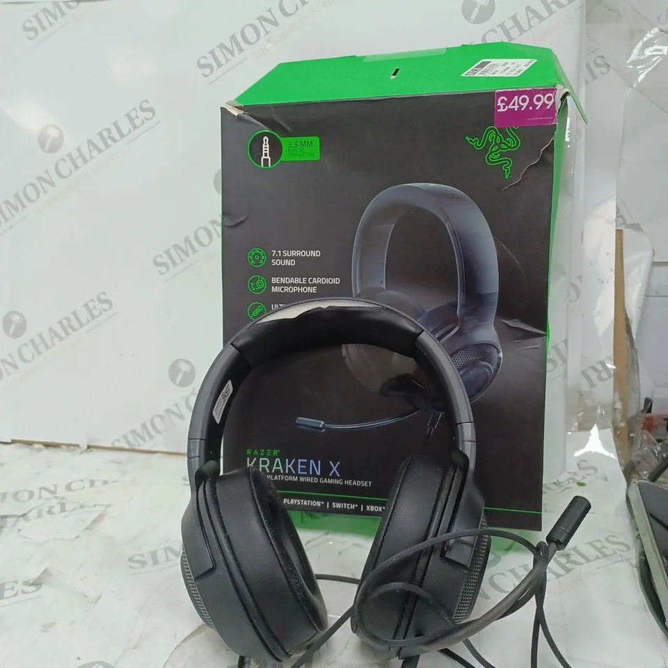 BOXED RAZER KRAKEN X WIRED GAMING HEADSET