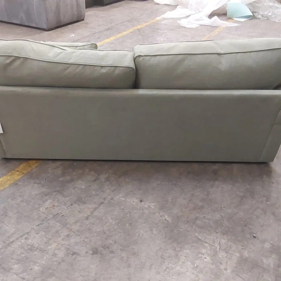 QUALITY DESIGNER WILLIAM 3 SEATER FABRIC UPHOLSTERED SOFA