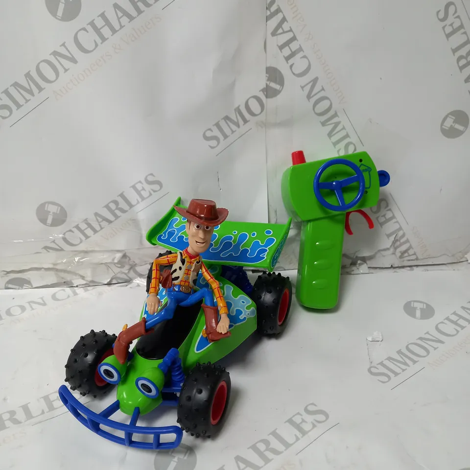 DISNEY PIXAR TOY STORY 4 RC TURBO BUGGY WOODY RRP £35