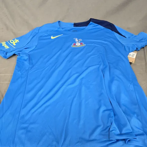 NIKE TOTTENHAM HOTSPUR  BLUE FOOTBALL SHIRT – SLIM FIT WITH CREST PATCH SIZE XXL