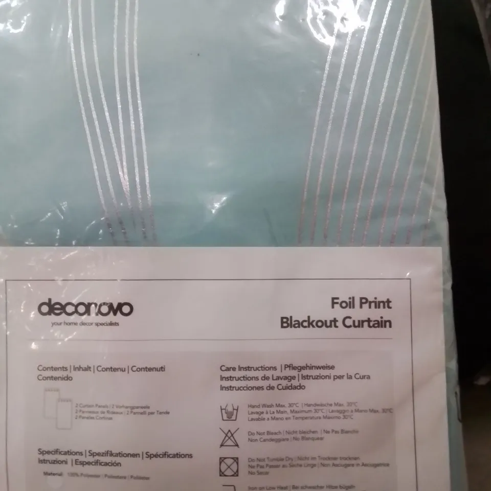 BAGGED PREWETT SUPER SOFT EYELET ROOM DARKENING CURTAINS // SIZE: 168 X138cm