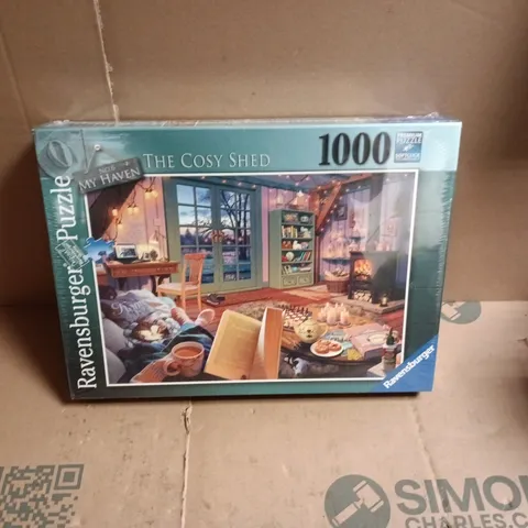 SEALED RAVENSBURGER 1000-PIECE PUZZLE - THE COSY SHED