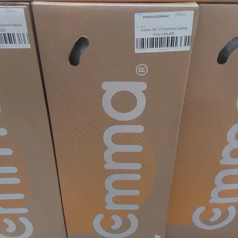 BRAND NEW BOXED EMMA UK V2 DIAMOND SPRING FREE 150 x 200CM KING SIZE MATTRESS 