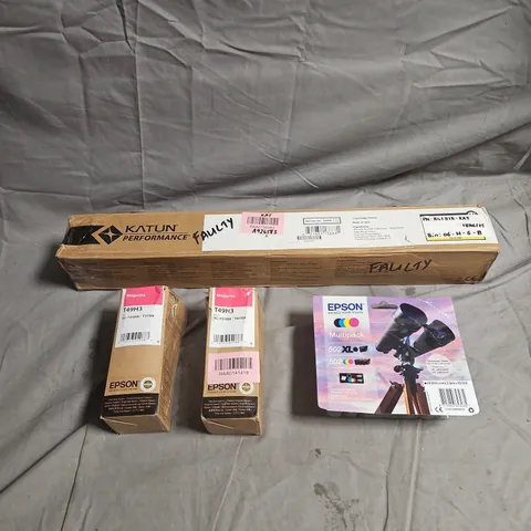 LOT OF 4 ASSORTED INK CARTRIDGES TO INCLUDE EPSON - KATUN