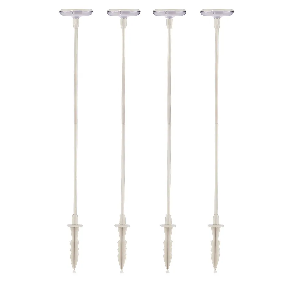 GRUMPY GARDENER SET OF 4 SWAY SOLAR LIGHTS