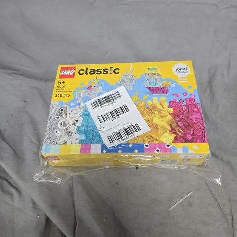 LEGO CLASSIC MAGICAL TRANSPARENT BOX 340 PIECES, 11040. 5+