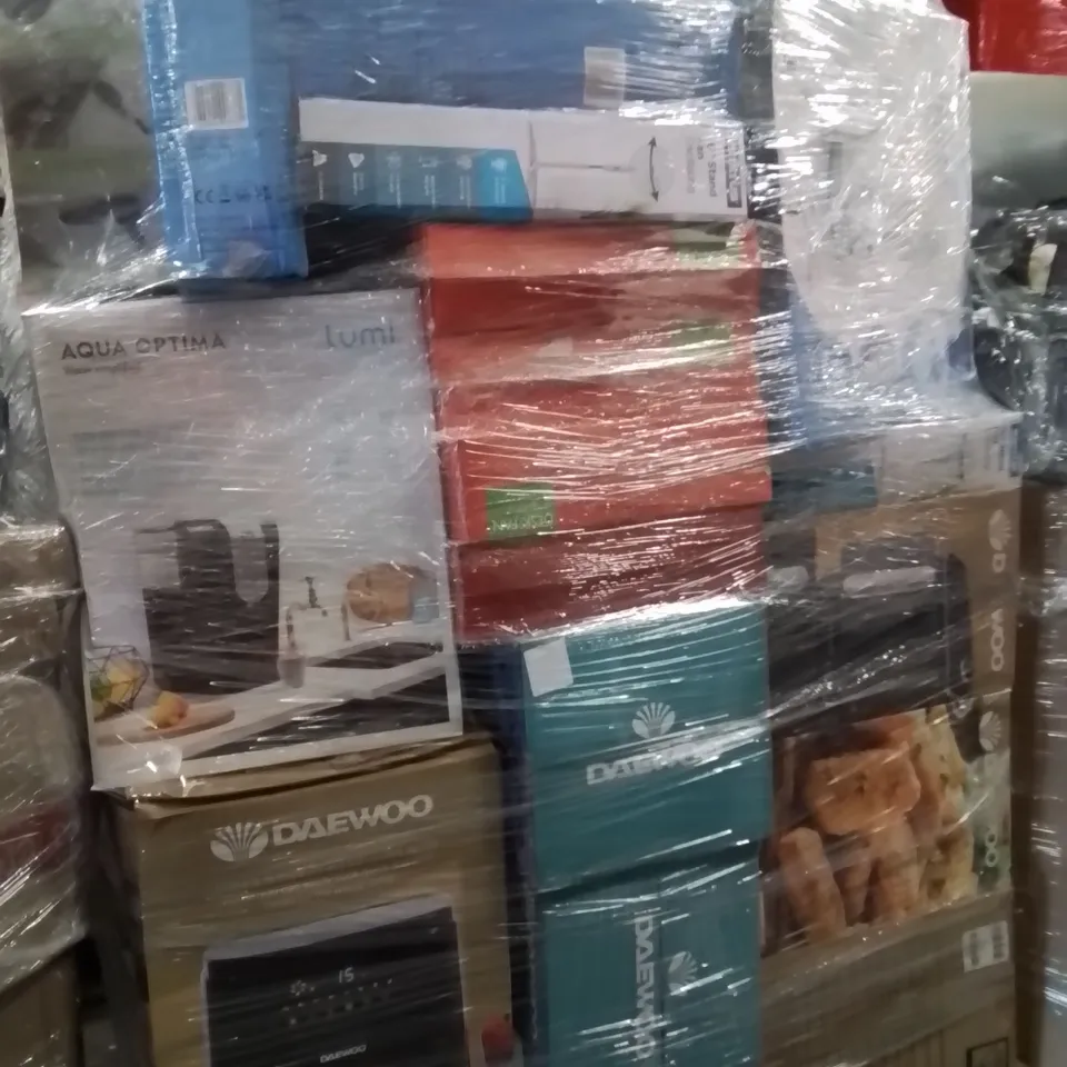 PALLET CONTAINING A LARGE QUANTITY OF ELECTRICAL ITEMS TO INCLUDE;AIR FRYER,FAN,AIR COOLER,VACUUM CLEANER,BLENDER