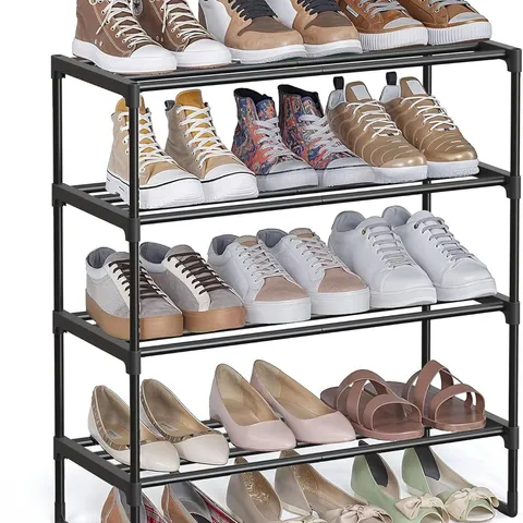 BOXED SONGMICS 4-TIER SHOE RACK, SHOE STORAGE ORGANISER