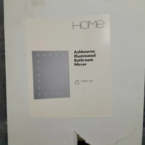 BOXED HOME ASHBOURNE ILLUMINATED BATHROOM MIRROR - COLLECTION ONLY