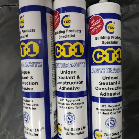 3 X CTEC CT1 SEALANT & ADHESIVE ANTHRACITE