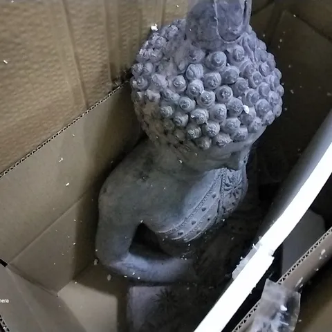 BOXED SIGFRIED SITTING BUDDHA STATUE