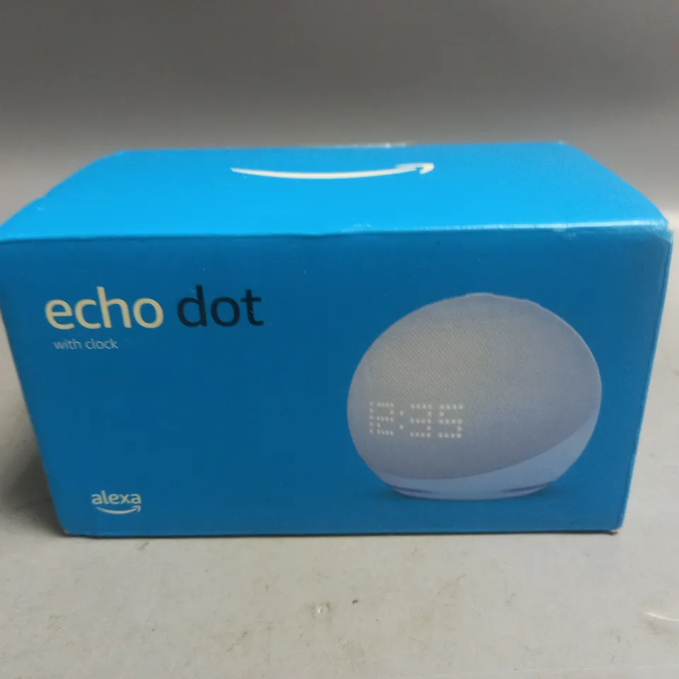 SEALED ECHO DOT WITH CLOCK