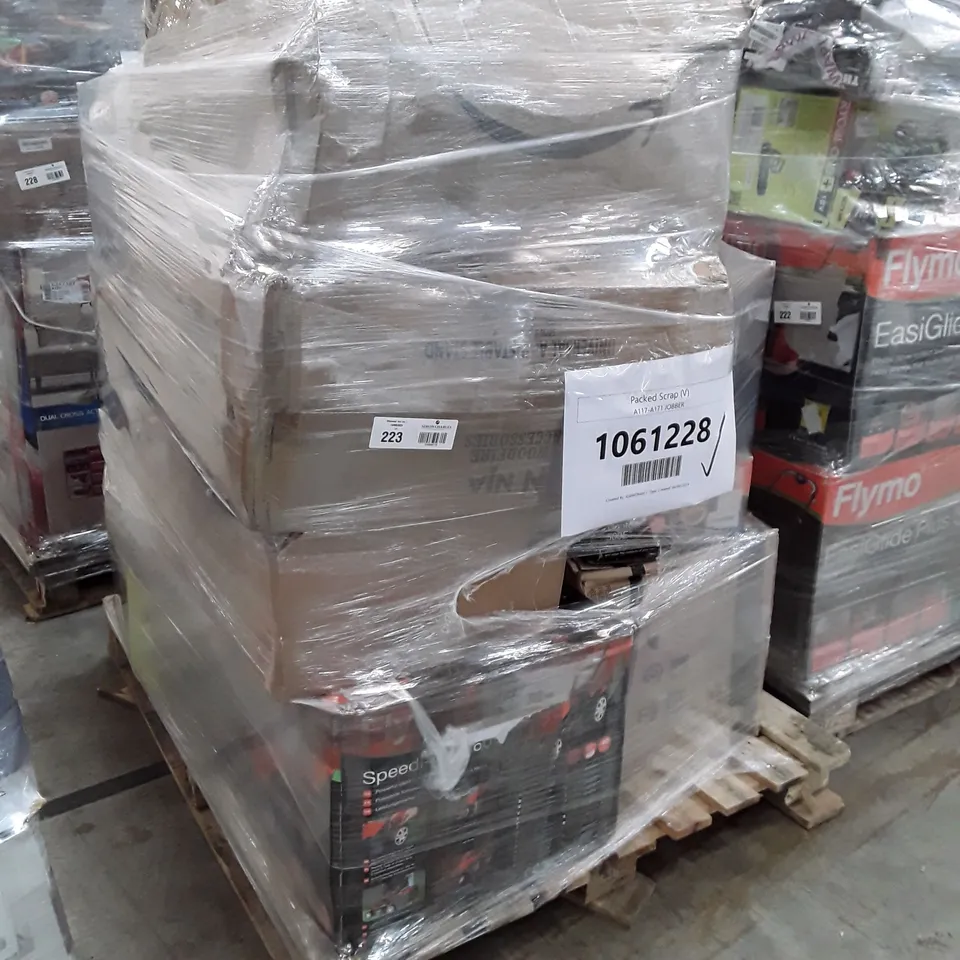 PALLET OF APPROXIMATELY 16 UNPROCESSED RAW RETURN HOUSEHOLD AND ELECTRICAL GOODS TO INCLUDE;