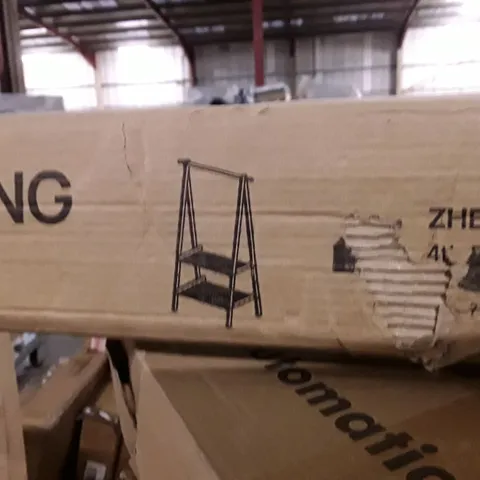 BOXED LIFE IDEAS DOUBLE FOLDING COAT RACK" BROWN - 66 LONG 