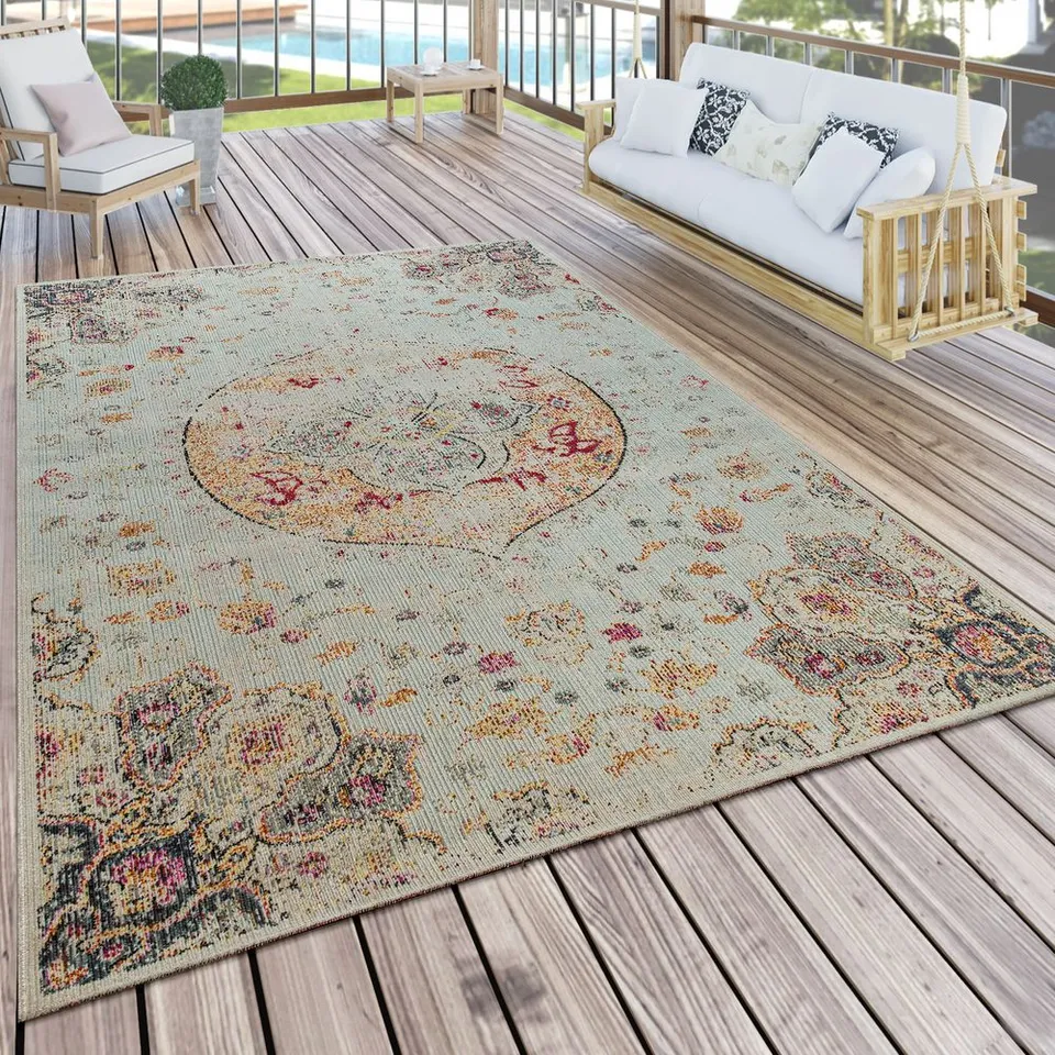 BRAND NEW BAGGED PACO HOME ARTINO MODERN ORIENT PRINT AREA RUG IN CREAM - 80 x 250cm