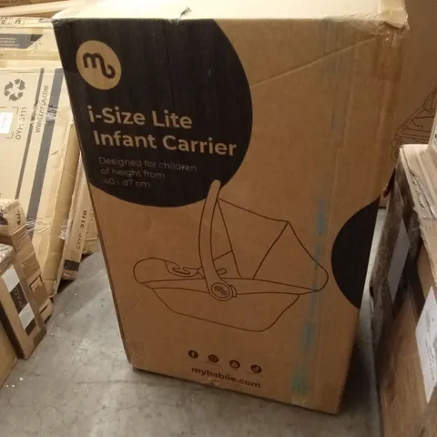 BOXED MYBABIIE I-SIZE LITE INFANT CARRIER - BLACK
