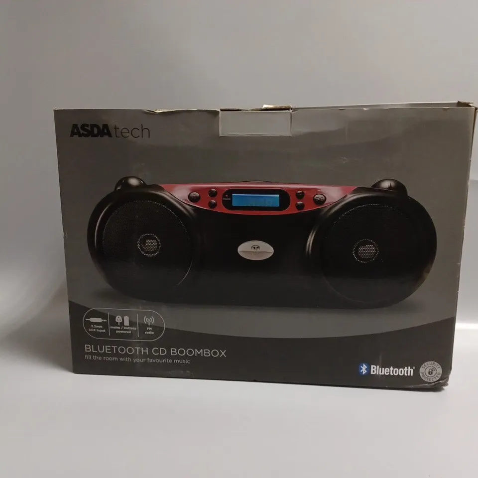 BOXED BLUETOOTH CD BOOMBOX 