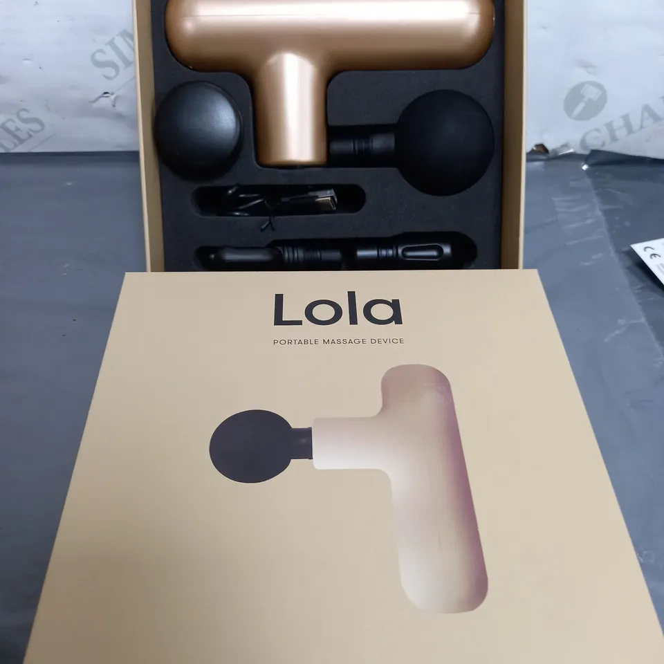 BOXED LOLA 4 SPEED HAND HELD MASSAGE GUN