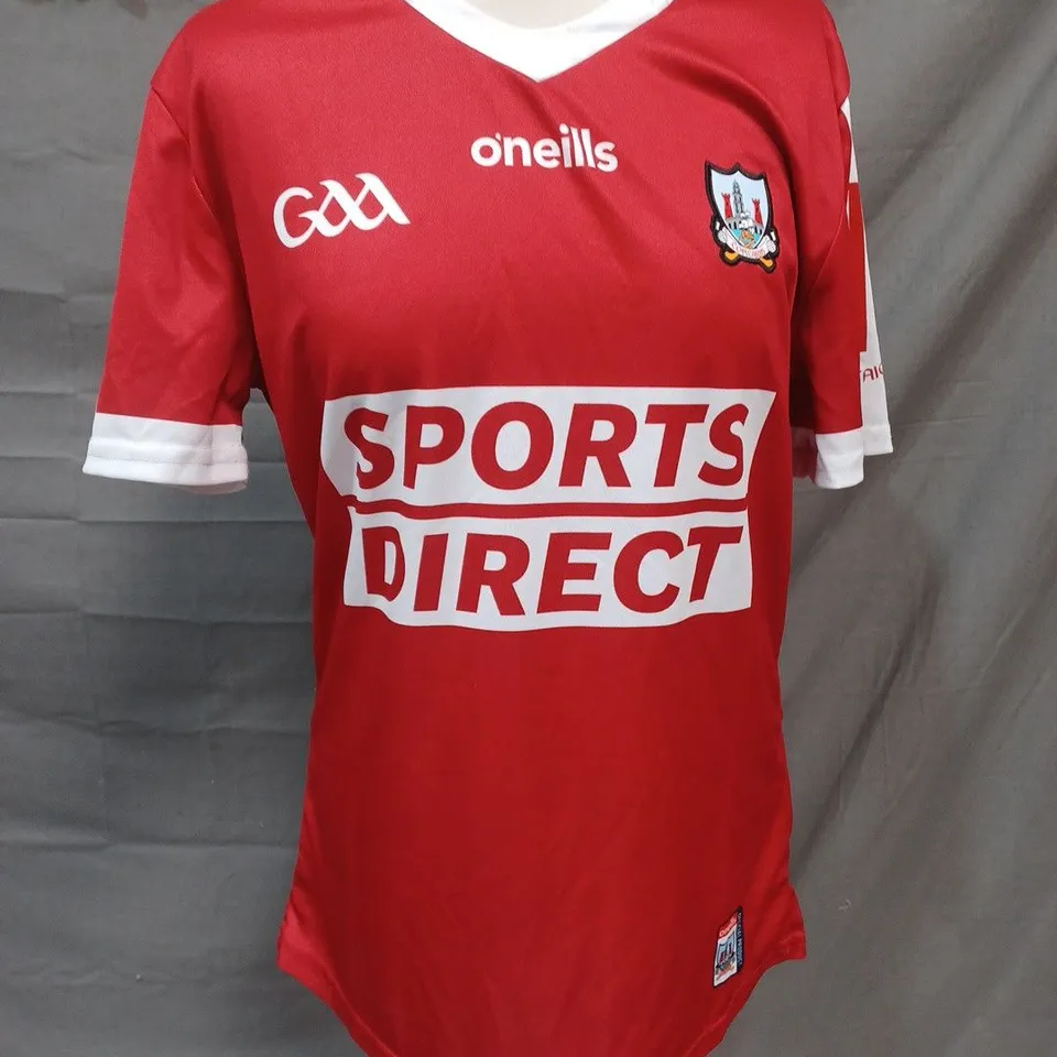 CORCAIGH O'NEILLS RED FOOTBALL SHIRT - MED TIGHT FIT