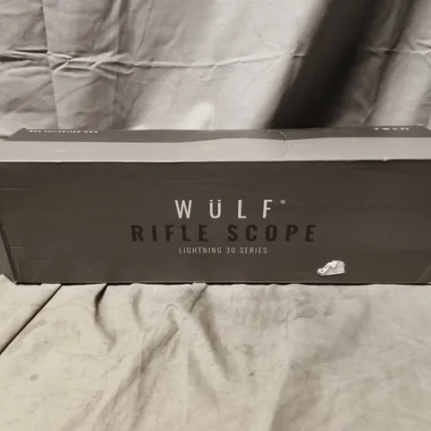 BOXED WULF RIFLE SCOPE LIGHTNING 30 SERIES WITH 30MM SCOPE RINGS