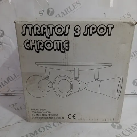 BOXED STRATOR 3 LIGHT SPOTLIGHT CHROME - B635
