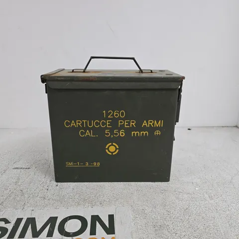 ITALIAN ARMY 5.56MM AMMUNITION STORAGE CAN