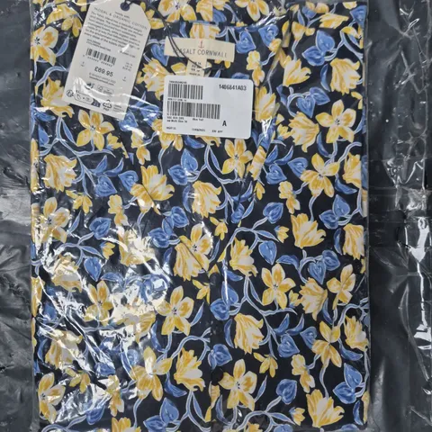 SEALED SEASALT CORNWALL AVA DRESS IN BLACK/BLUE/YELLOW SIZE UK 14