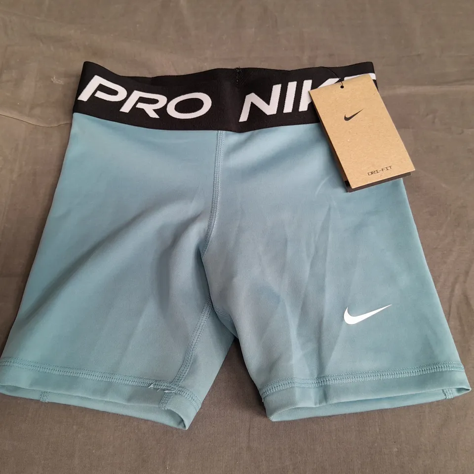 NIKE PRO KIDS BLUE SHORTS - S