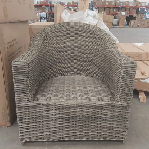 GARDEN RATTAN CHAIR WITH NO CUSHIONS