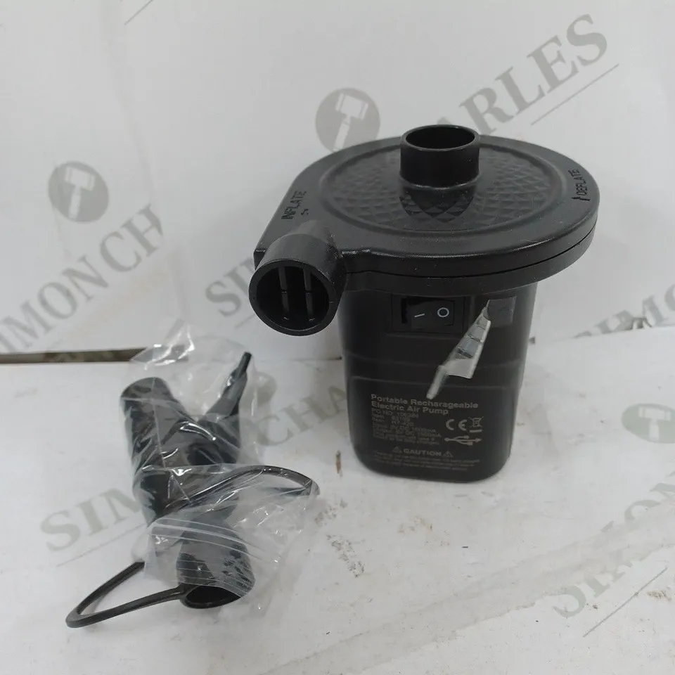 BOXED MILESTONE RECHARGEABLE USB ELECTRIC AIR PUMP