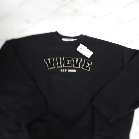VIEVE BLACK SWEATSHIRT SIZE S