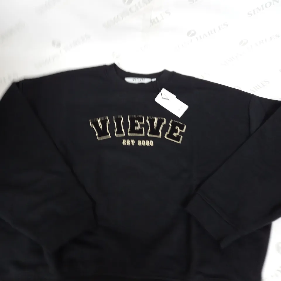 VIEVE BLACK SWEATSHIRT SIZE S
