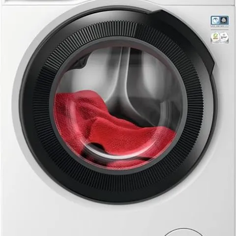 AEG 7000 SERIES WASHING MACHINE LFR73944B, PROSTEAM FREESTANDING WASHING MACHINE USING 96% LESS WATER, 9KG LOAD, 1400RPM SPIN, ENERGY CLASS A, WHITE