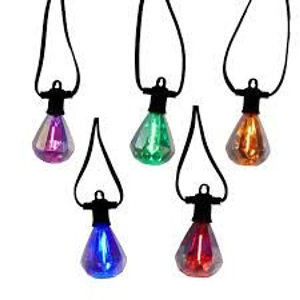 GARDEN REFLECTIONS IRIDESCENT MULTIFUNCTION 20 BULB STRING LIGHTS