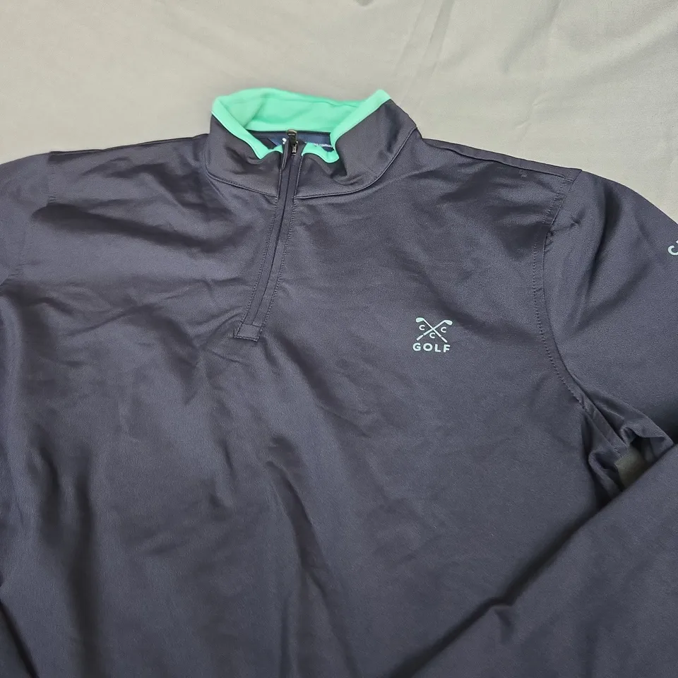 CREW CLOTHING COMPANY GOLF 1/4 ZIP SHIRT SIZE M