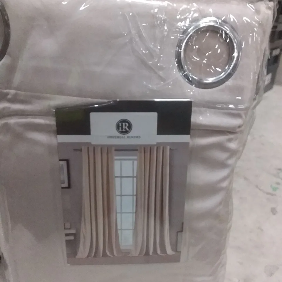 SAFIA 100% CRUSHED VELVET EYELET SHEER WINDOW CURTAINS 