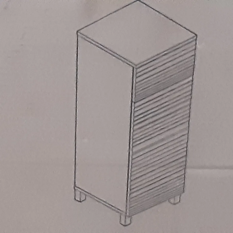 BOXED FLOOR STORAGE UNIT IN WHITE 