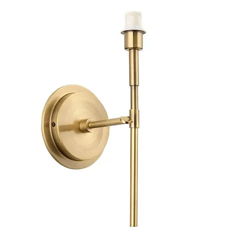 BOXED LUMINOSA RENNES FITTING ONLY WALL LAMP, ANTIQUE BRASS PLATE