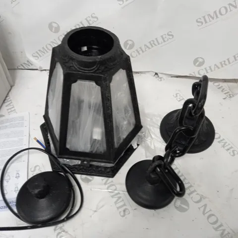 IDEAL LUX ANNA NERO 1-LIGHT FOYER PENDANT LIGHT
