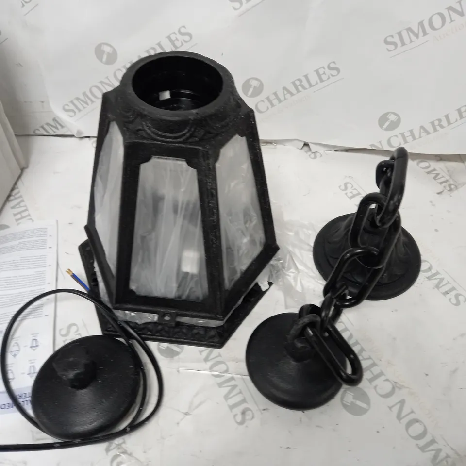 IDEAL LUX ANNA NERO 1-LIGHT FOYER PENDANT LIGHT