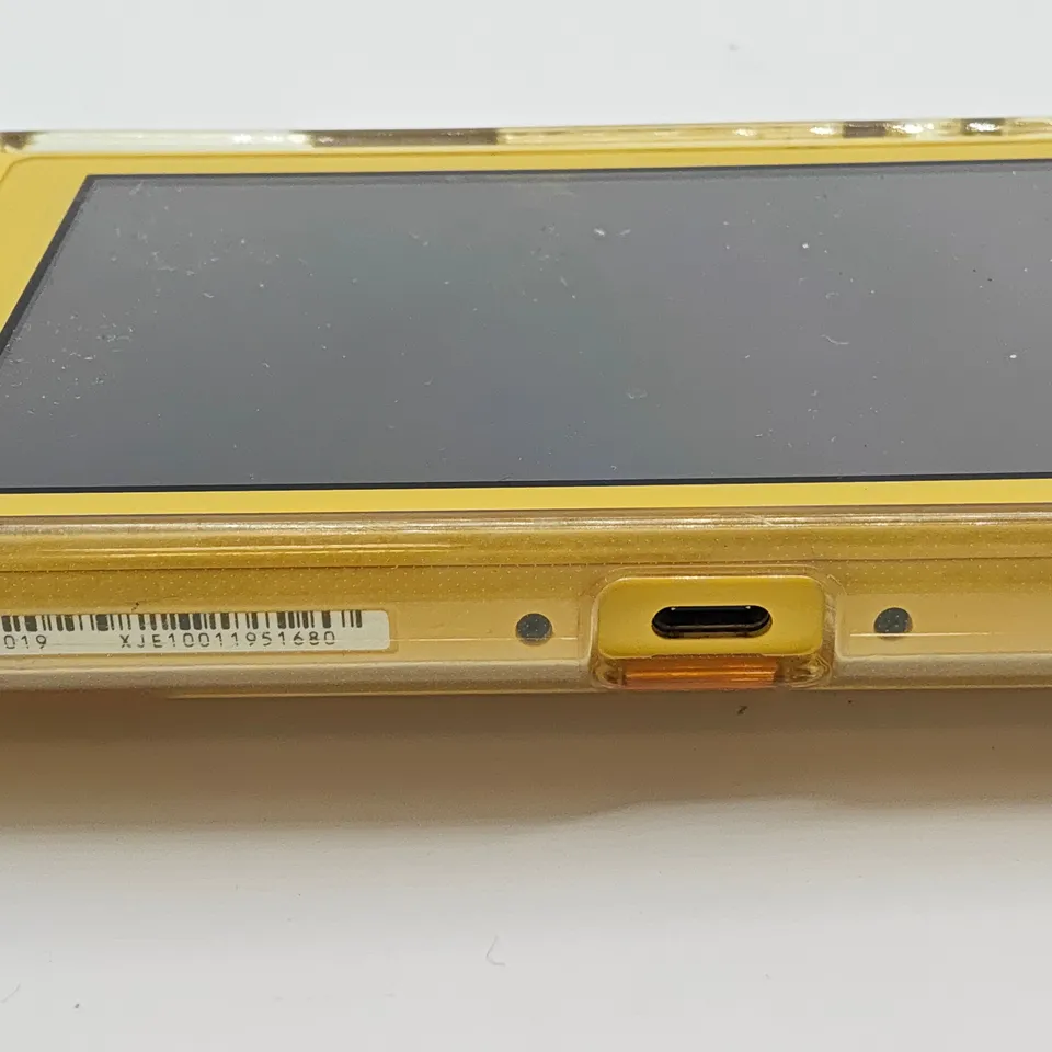 UNBOXED NINTENDO SWITCH LITE IN YELLOW WITH CLEAR CASE - HDH-001
