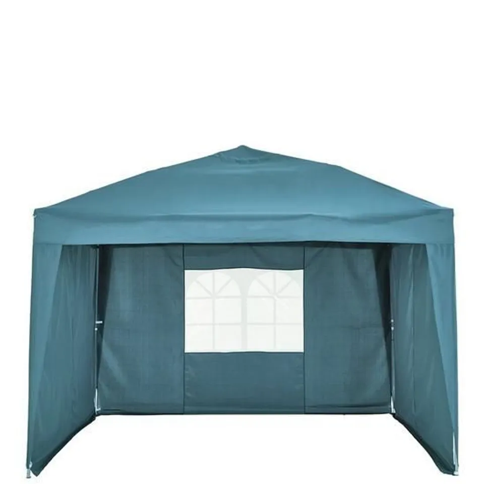 BOXED 3M X 3M POP UP GAZEBO WITH 3 PIECE SIDE PANELS - GREY (COLLECTION ONLY) RRP £159.99