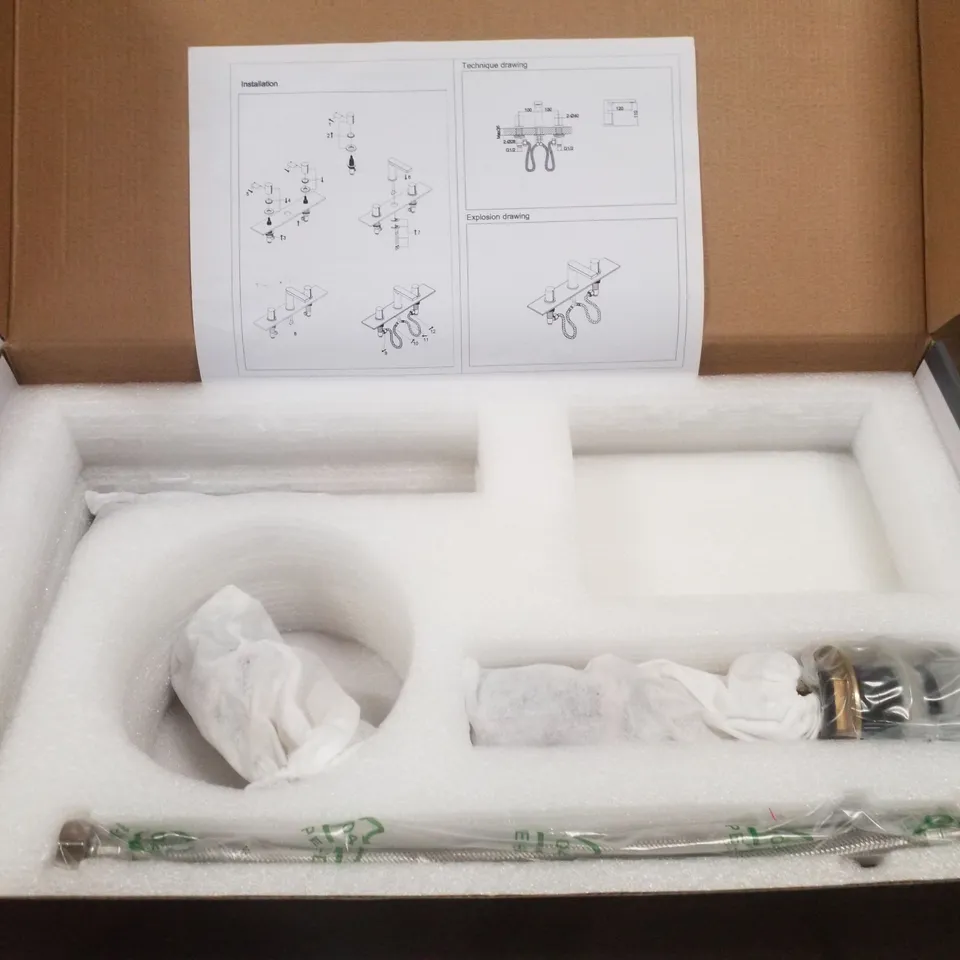BOXED PURE GIULIA 3TH BASIN MIXER - BLACK
